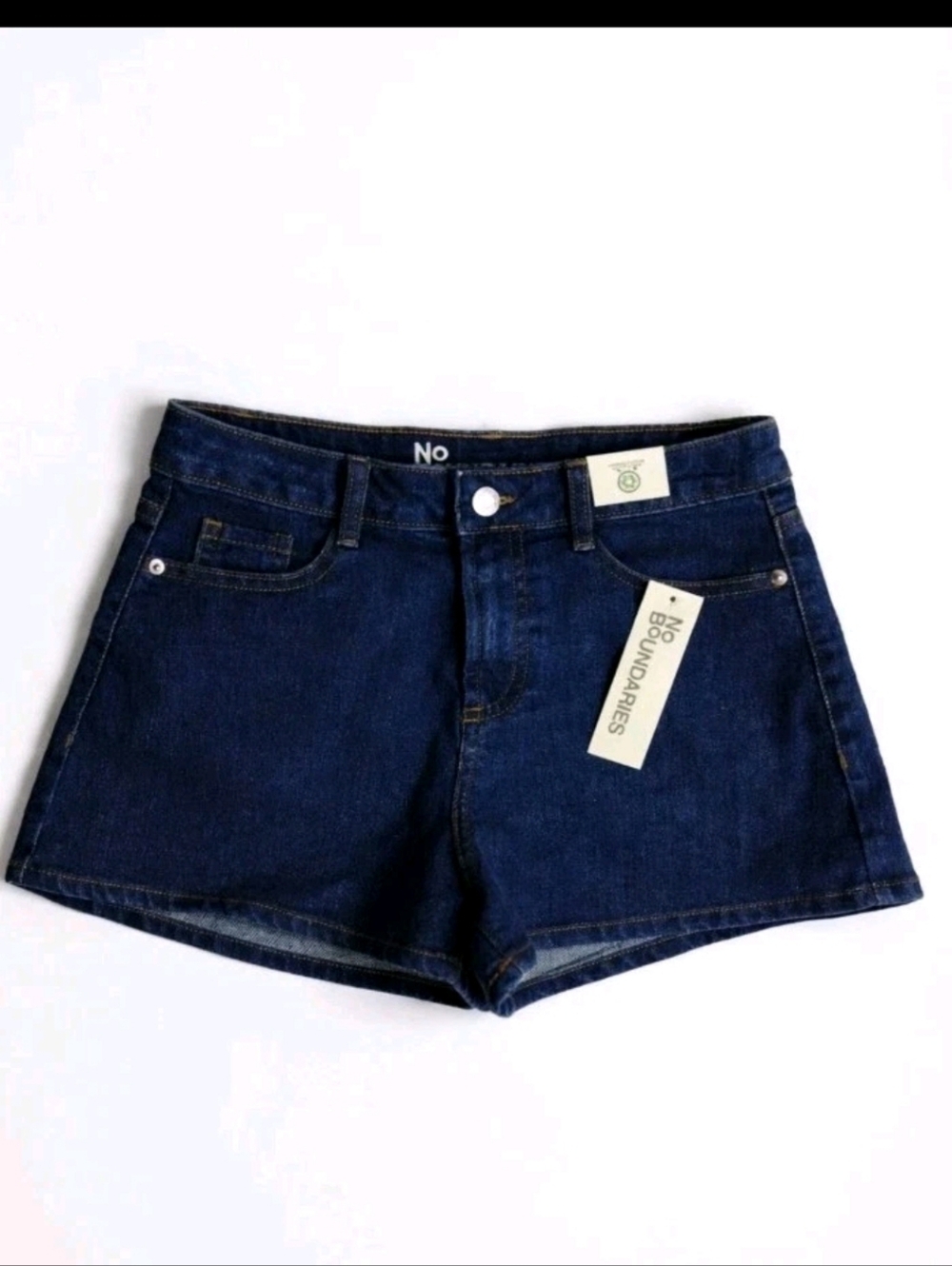 No Boundaries Deep Blue Denim High-Rise Women's Shorts Size 0
